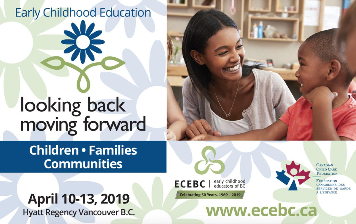 ECE is a vital component to healthy, happy, and flourishing kids. Follow along with the important work being done at the <a href="/ECEBC1/">ECEBC</a> conference, and watch out for #EYS4 launching soon! #ECEBC2019 #CanadaECE #CanadaECE2019 #ThrivingKids #ThrivingSociety