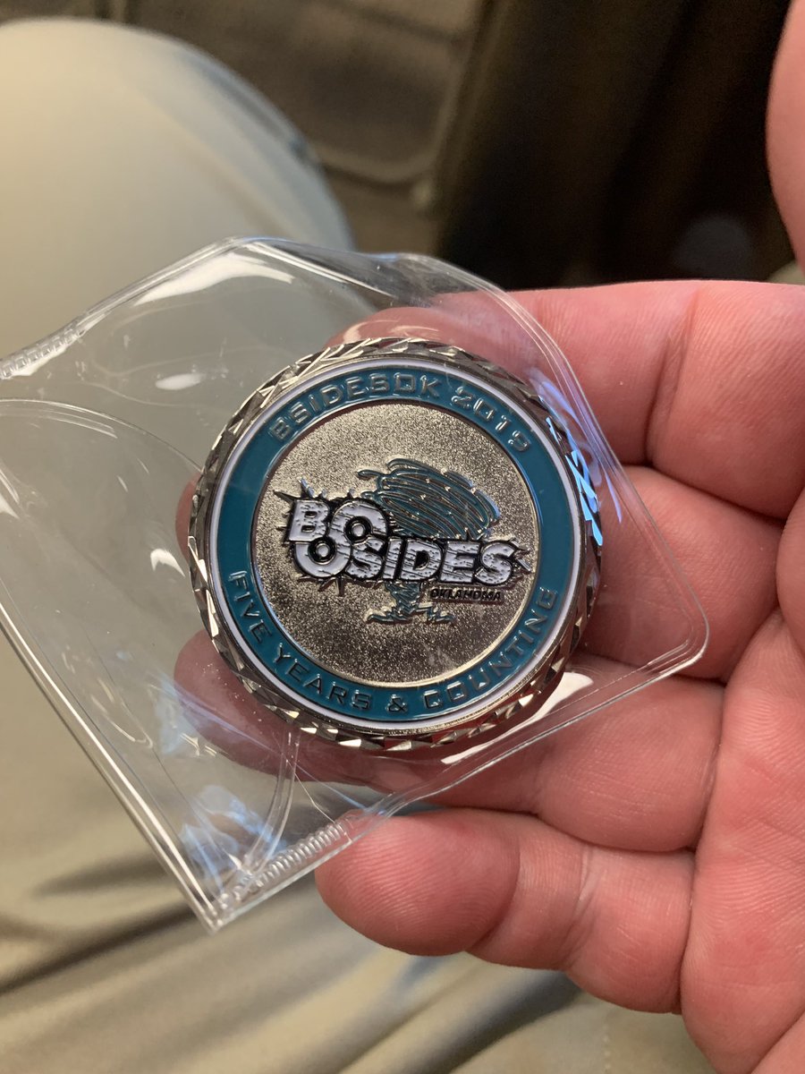 sdanelson's tweet photo. I have been blessed to have been chosen to speak at @BsidesOK in 2019. Public speaking takes a lot of work and is stressful. But I can’t even imagine putting on a conference. Big props to all the volunteers and sponsors. Thank you to all the attendees. #BetterTogether #bsidesok https://t.co/pfqJo9HvmC
