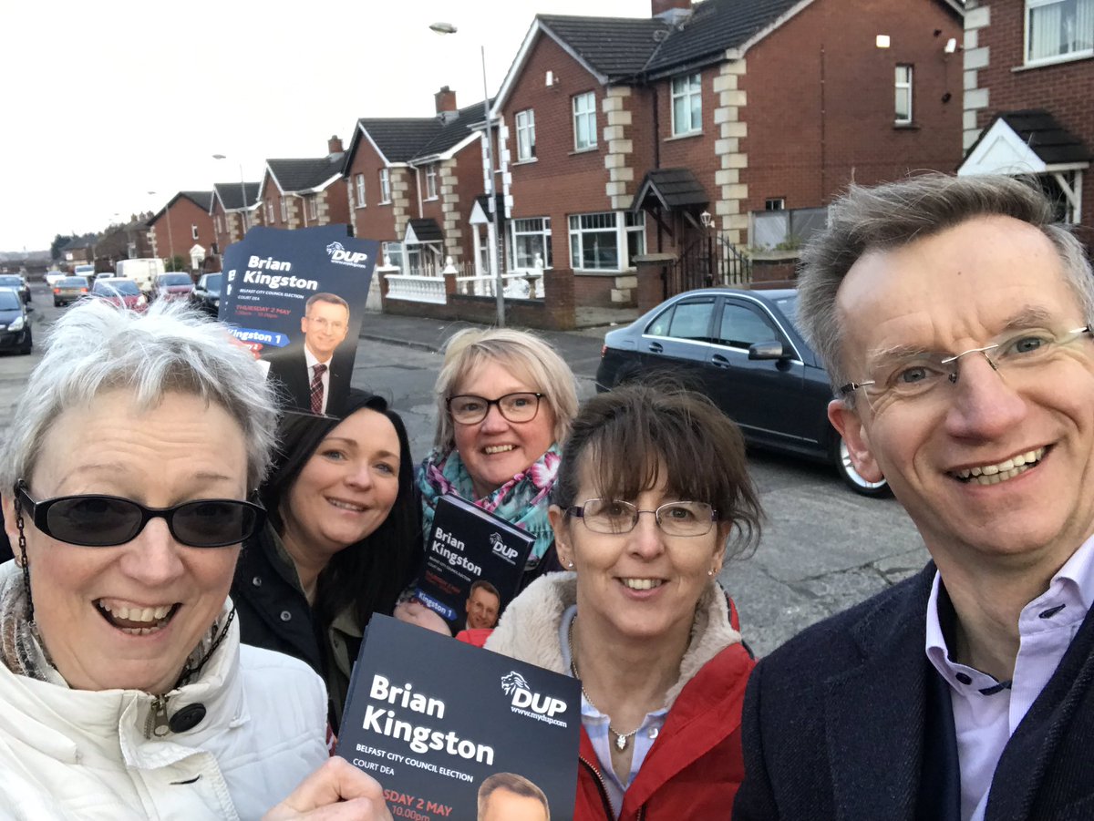 BrianKingston's tweet photo. Very encouraging response on the doors in mid-Shankill this evening - a great area for us!
#TeamDUP #DUP123 https://t.co/xosCQ78Wf4