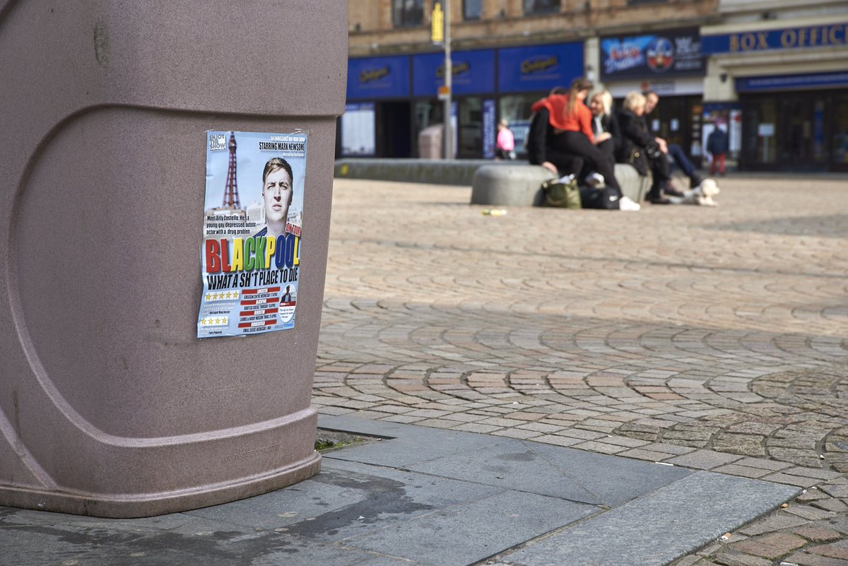 Look out for those posters in Blackpool. 
Blackpool, What A Shit Place To Die <a href="/blackpoolWASPTD/">Blackpool, What A Shit Place To Die</a> is at @bootlegbars on Thurs Apr 18 Tkts £7 on door or here: wegottickets.com/event/467354
#blackpool