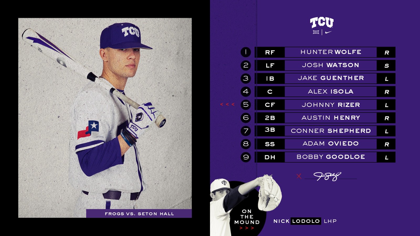 Tcu Vs Seton Hall Friday Doubleheader Killerfrogscom Lowering Office Productivity Since 1997