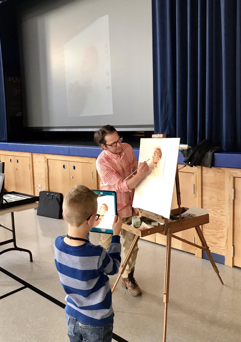 DrReadMore's tweet image. Authors and illustrators Lisa and Robert Papp visited EMC. #SASD_EMC #SASDPride #sasdnext