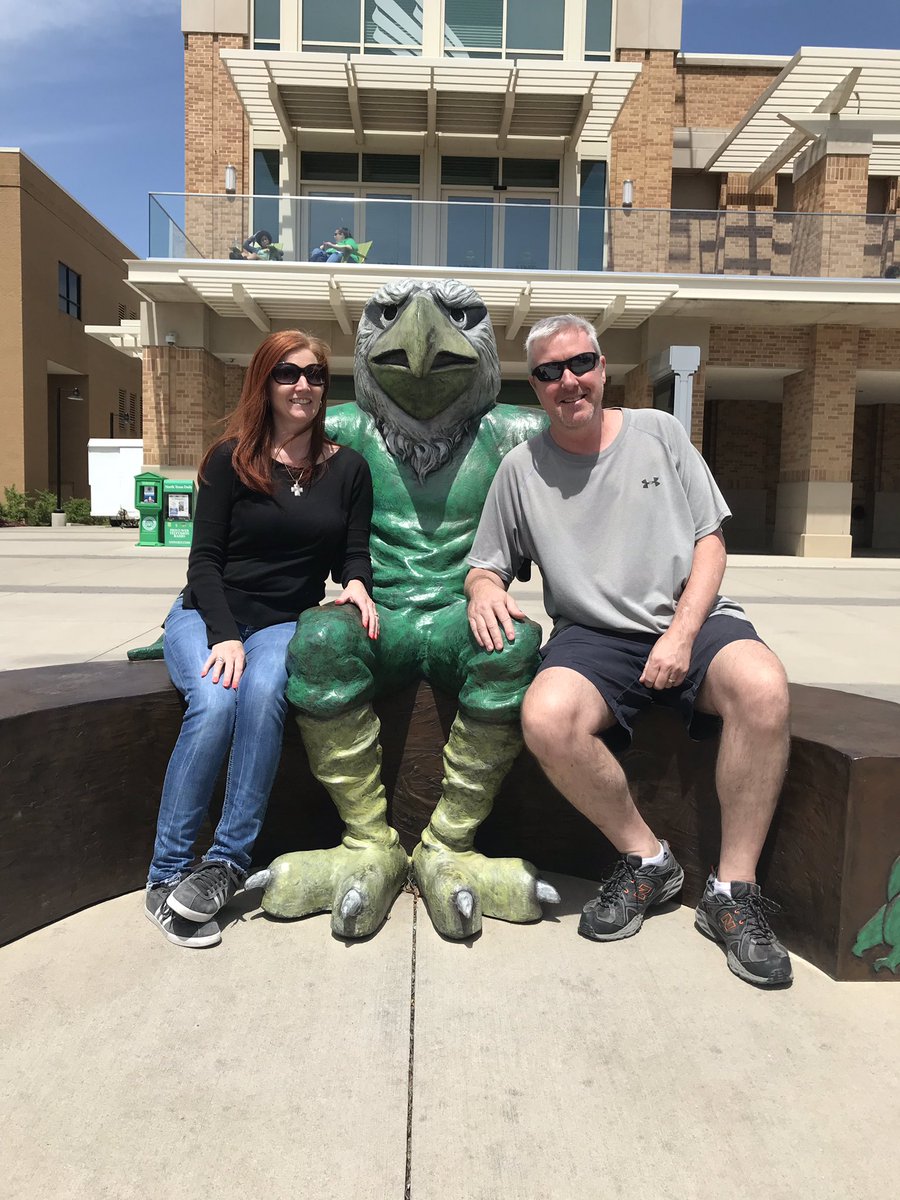 prsharp2000's tweet image. Enjoying this day at UNT celebrating class of 2023! Looking forward to seeing how the Mean Green Machine  team did in the scavenger hunt!  #UNTAdmitDay