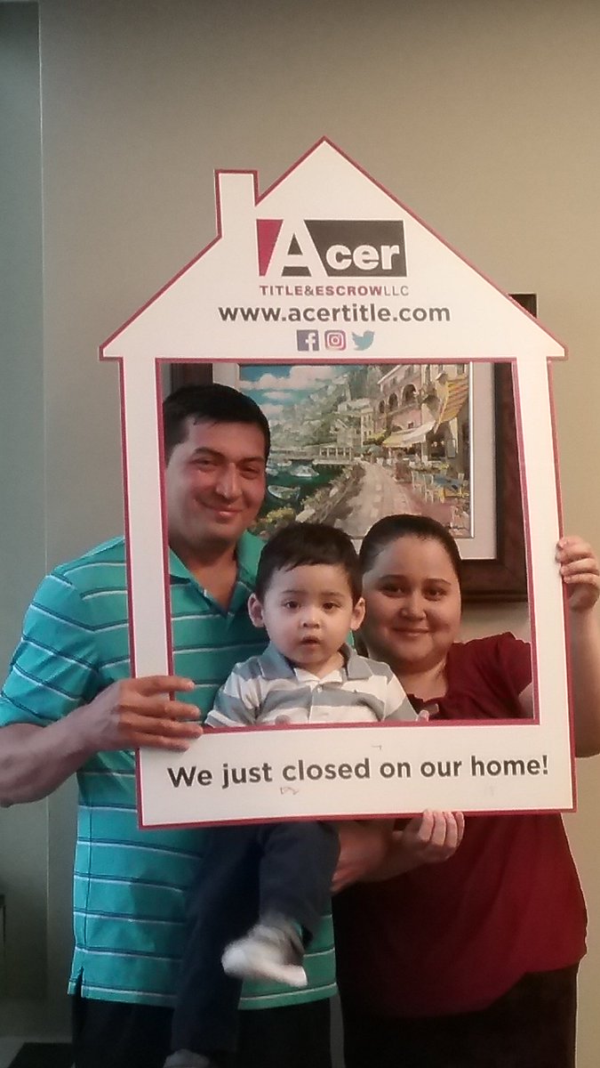 acertitle's tweet image. At #AcerTitle - It's Settled.  Congratulations on your new home purchase, Mr. Orellana.