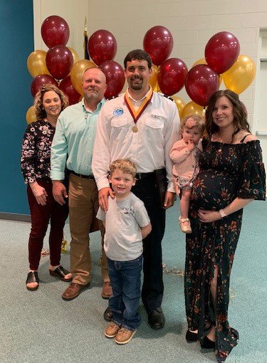 fly_abtech's tweet photo. CONGRATULATIONS ACADEMIC AWARDS RECIPIENTS! Kudos to Aviation Department students Coty Clark and Carl Pietzsch for receiving the 2019 Academic Awards! Pictured is Coty Clark with family and with A-B Tech President Dr. Dennis King. The Aviation Department is proud of you both! https://t.co/KZojLEHLPI