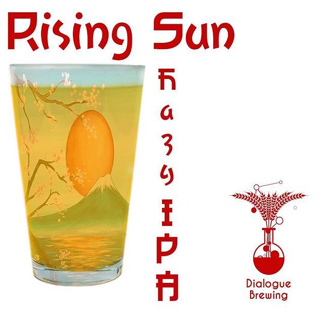 Uh oh, Dialogue is on that IPA game. We introduce the newest beer on our menu, The Rising Sun Hazy IPA. #craftbeer #dialoguebrewing #albuquerque #patio #art #beer bit.ly/2v39PmU