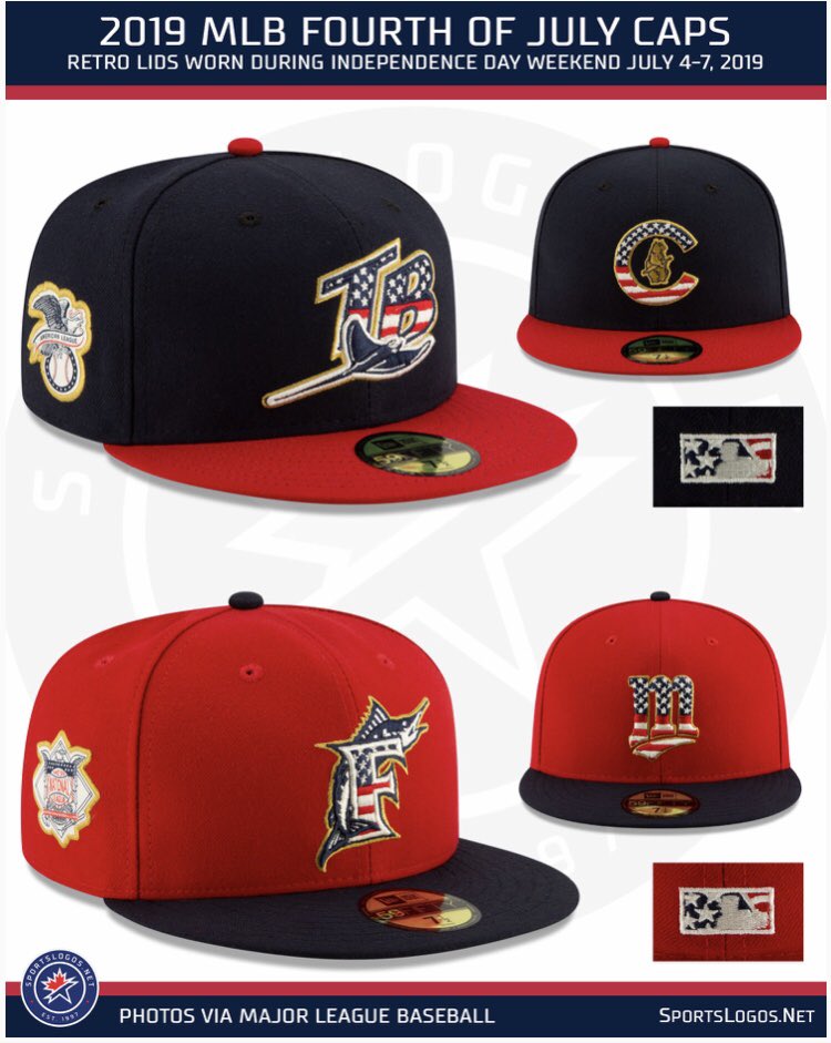 mlb 4th of july hats