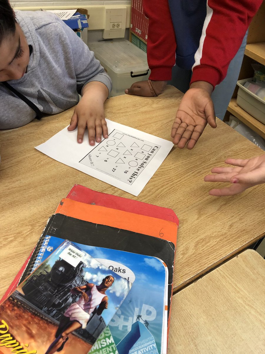 MrsKMethot's tweet photo. Problem solving their way out of the escape room in grade 7 @whiteoaksps #TVDSBMath https://t.co/8EjrSAqO47