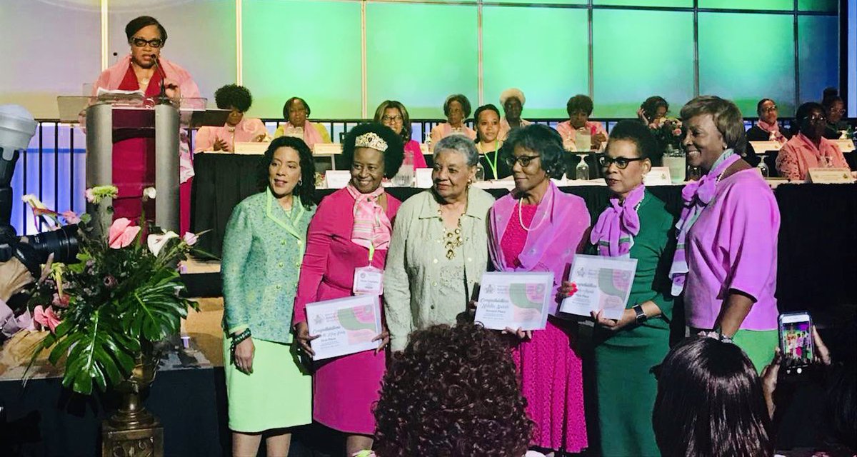 XiBetaOmega1908's tweet photo. Congratulations to our Golden Sorority Sister, Charlotte King Eady, winner of the Irene Westbrook's McCollom "Outstanding Golden Soror Award!!” @xibetaomega1908 is on fire at the @aka_saregion 66th Regional Conference! #AKA1908 #XBO1908 #AKASARC66 #Significant66 https://t.co/CNg5VDumQL