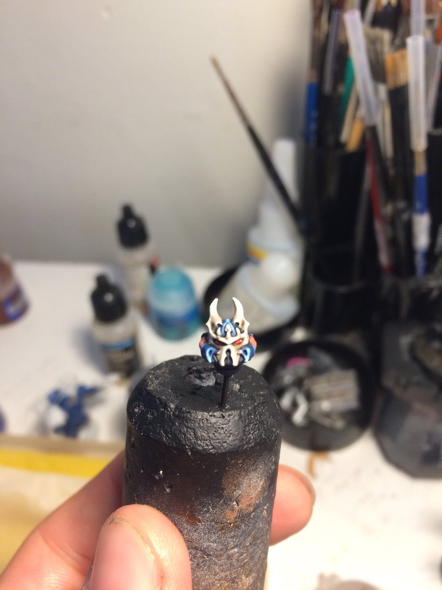 TGaravan's tweet image. Tiny spooky heads? Night Lords got you covered 💀#Warhammer #Warhammer40k 
#warmongers #art #Paintingwarhammer #gamesworkshop