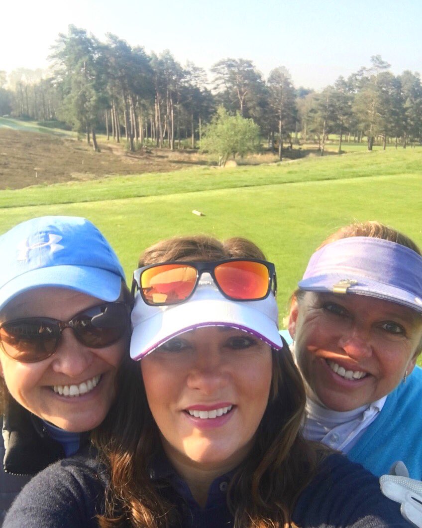 sallycollier's tweet photo. A great day at @TheBerkshireGC today . Shame about the greens normally so good #berkshirecaptains #bluecourse #golfgirls #greatfood https://t.co/QgNLRe7Jjt