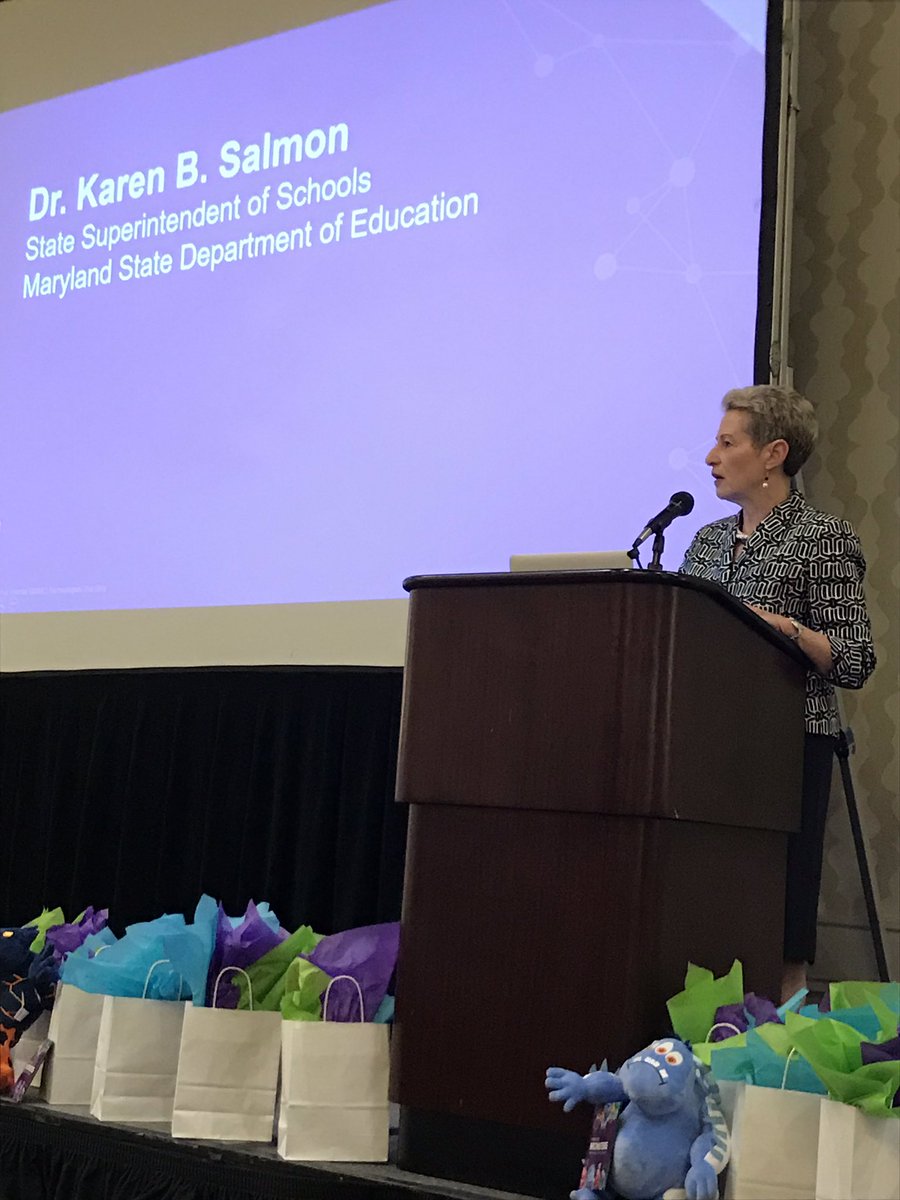 MrsT_4Thompson's tweet photo. Today, I was able to experience an amazing opportunity. I got to sit front row to our State’s Superintendent while she spoke words of wisdom and encouragement AND I got to sit next to Maryland’s teacher of the year #TOP2019 #MDTOP19 #TeachinMaryland #InspireGreatness https://t.co/xa7wgfIA9A