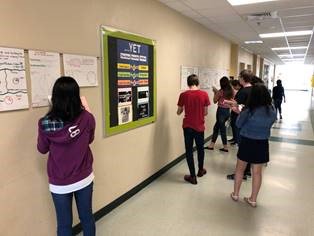 SWMS_OCPS's tweet photo. This week, Geometry students created concept posters to review properties of circles. Ms. Krichman and Mrs. Thibeau conducted Gallery Walks so Geometry students could review the properties by reflecting on each other’s “Art Pieces”. #gallerywalks #ocpsmath https://t.co/Q7e6YYNdkn