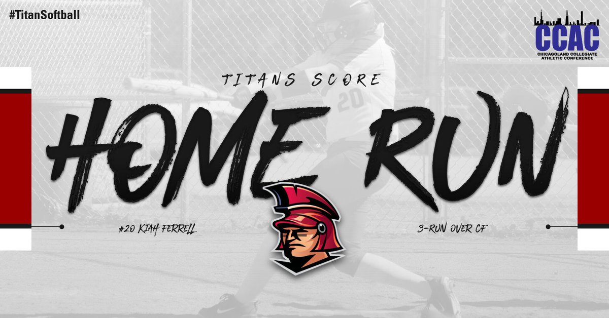 IUSBTitans's tweet photo. 🚨 TIE BALLGAME HOMER🚨
Kiah Ferrell sends ones deep over the wall for a 3-run homer.

Titans: 5
Eagles: 5 https://t.co/eXCDERmahk