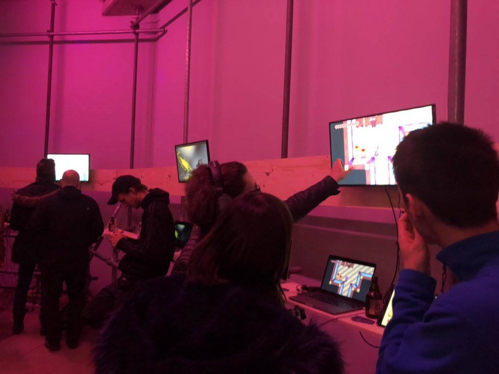 wispchildgame's tweet photo. Open screens @AMazeFest. Super cool setup! So happy to display #wispchild this Friday night :) https://t.co/JfWAKPYhuI