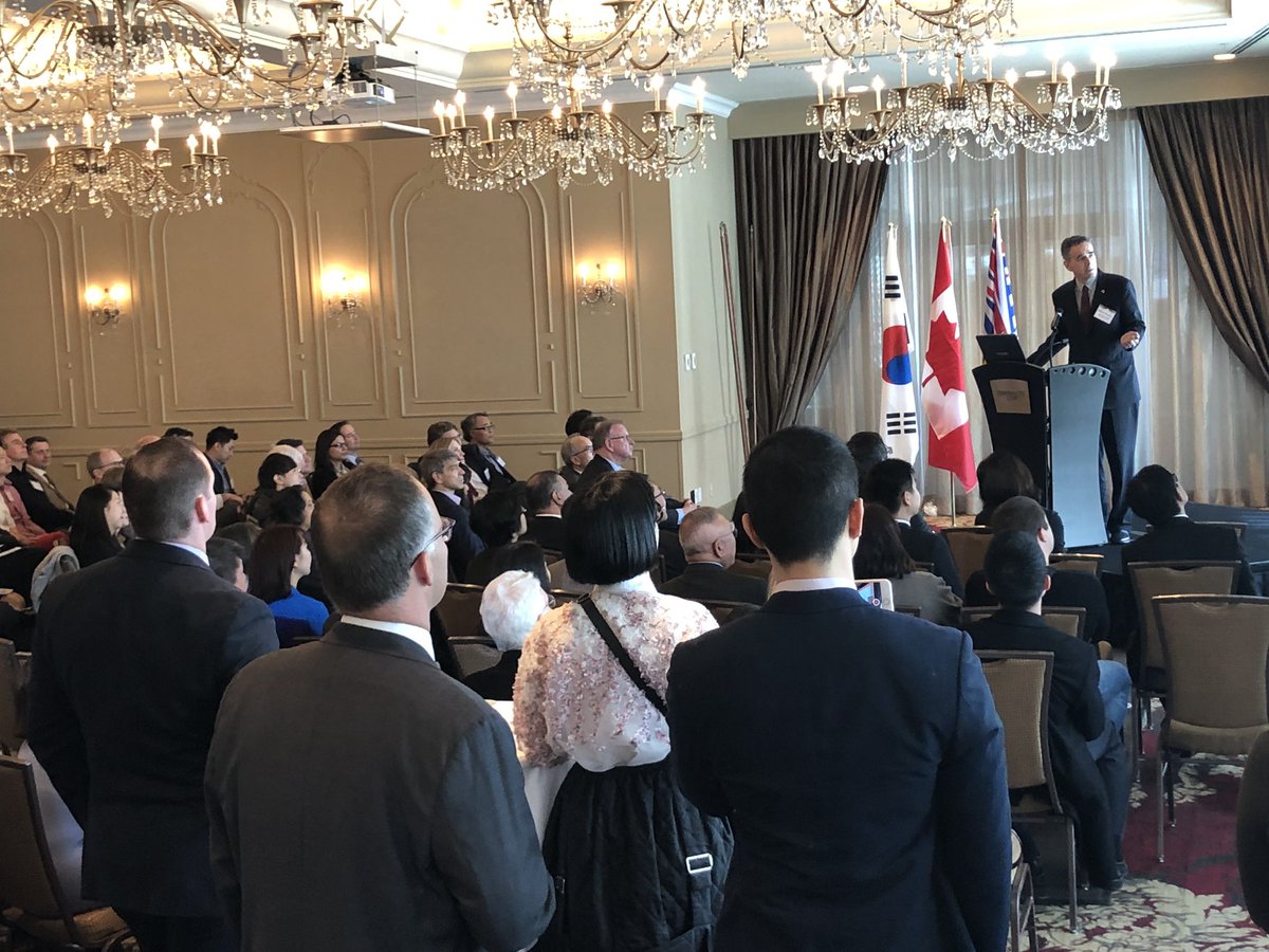 BBranin's tweet photo. SRO at #CKBA event today with @DanagherM highlighting opportunities for Cdn Companies in Korea. #timetodiversify #CKBA @TCS_SDC https://t.co/Fgw8yp68dh