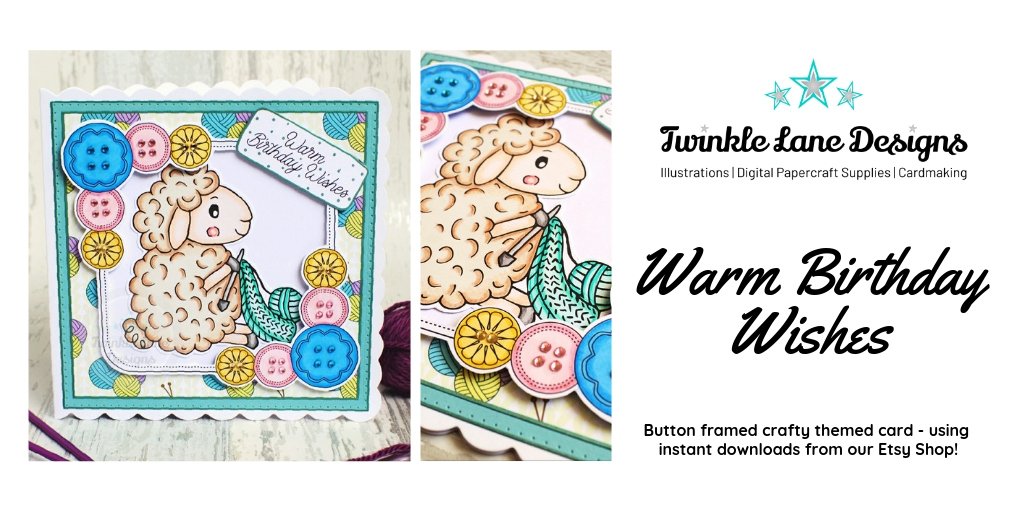 twinkle_lane's tweet photo. Send Warm Birthday Wishes...
Using digital items from our #etsyshop we've created this cute card - perfect to send to knitters.
https://t.co/oPrWfKhagh

#knitting #buttons #cardmaking #papercraft #wooly #sheep #digitalframes https://t.co/apXHfXHiYp