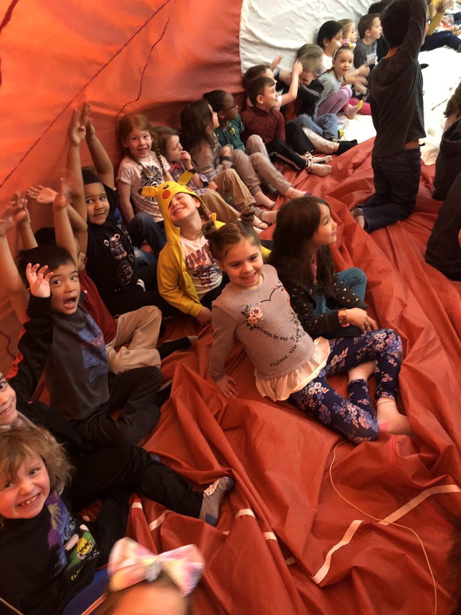 The science fun never stops at Simonds. Today we learned all about hot air balloons and had a wonderful time exploring the inside of one.  #WeAreLamphere #SimondsSuperStars