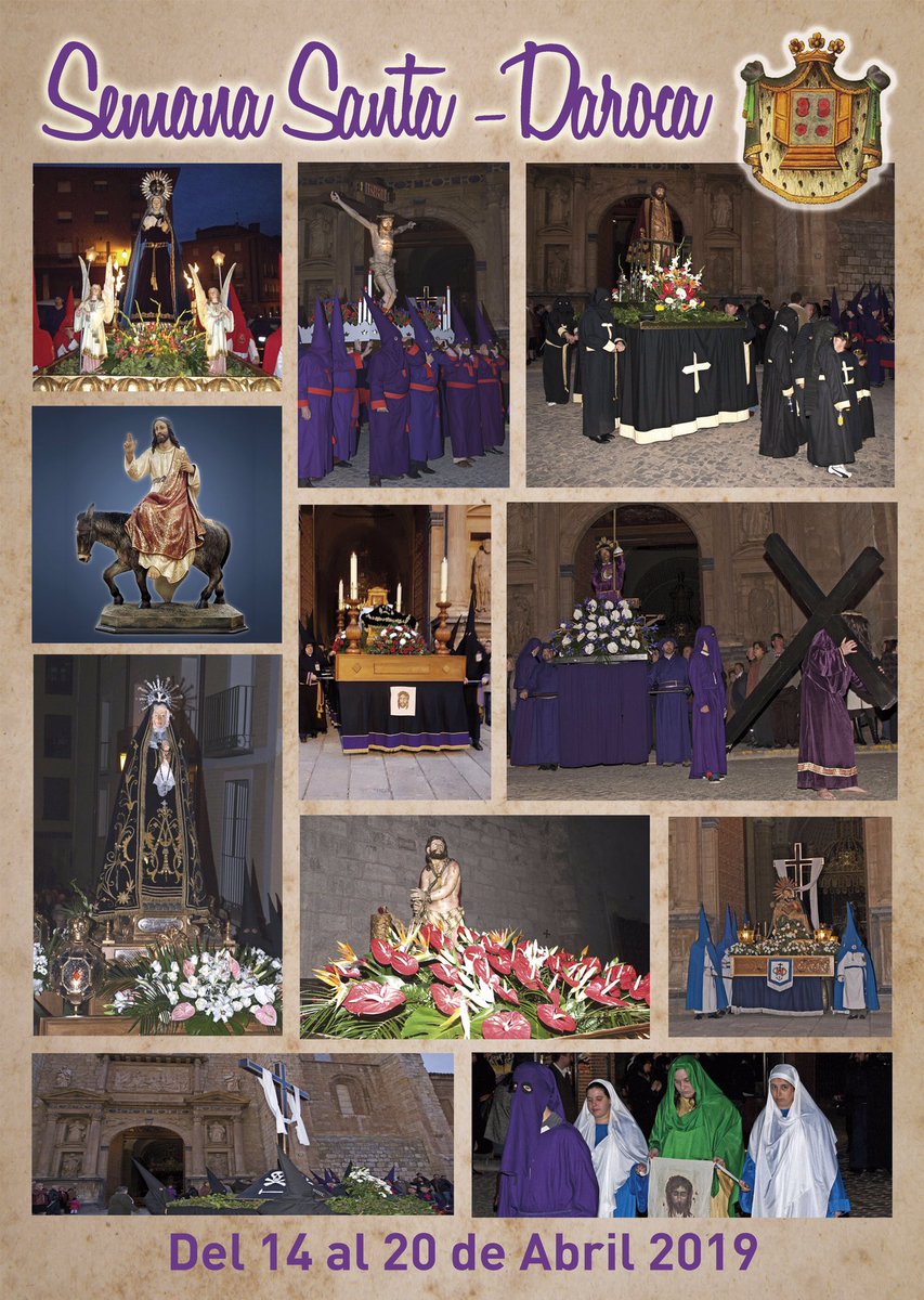 Feliz #SemanaSanta Acércate a #Daroca No te arrepentirás <a href="/Turis_Calatayud/">Turismo Calatayud</a> <a href="/turismodaroca/">TURISMO DAROCA</a> <a href="/Viajeros2000/">Turismo y Peregrinar</a> <a href="/aetsa/">TurismoAlbarracin</a> <a href="/Faratur/">Turismo Rural Aragón</a> <a href="/RCD_DAROCA/">Radio Comarca Daroca</a> <a href="/aragonfinde/">Aragón Fin de Semana</a> <a href="/aragontv/">Aragón TV</a> <a href="/CopeZaragoza/">Cope Zaragoza</a> <a href="/heraldoes/">Heraldo de Aragón</a> <a href="/periodicoaragon/">El Periódico de Aragón</a> <a href="/RadioZaragoza/">Radio Zaragoza</a> <a href="/ADN_Aragones/">ADN Aragonés</a> <a href="/aragonradio/">Aragón Radio</a> <a href="/Aragonenabierto/">Aragón en abierto</a> <a href="/Calamocha_TV/">Calamocha TV</a>