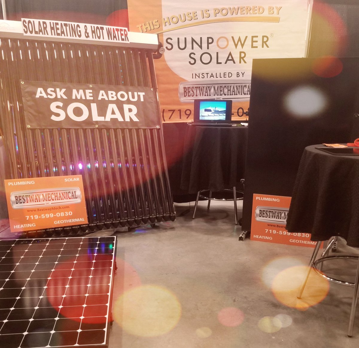 BestwayCos's tweet photo. Catch us at the #PuebloHomeShow #Pueblo #PuebloColorado #BestwayMech #BestwayMechCOS #Solar #SunPower #Mechanical https://t.co/cFvWEURxap
