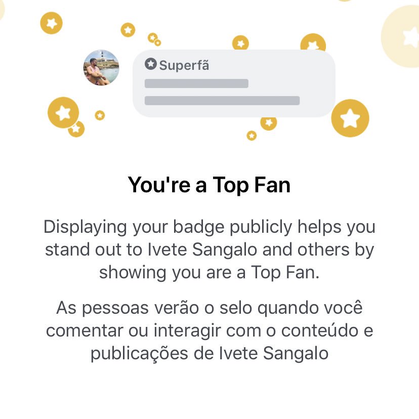 _aquelecaio's tweet image. Sim, respeita que o eu sou #SuperFã. Obrigado @facebook pelo reconhecimento. 

@CentralDeFas 
@ivetesangalo