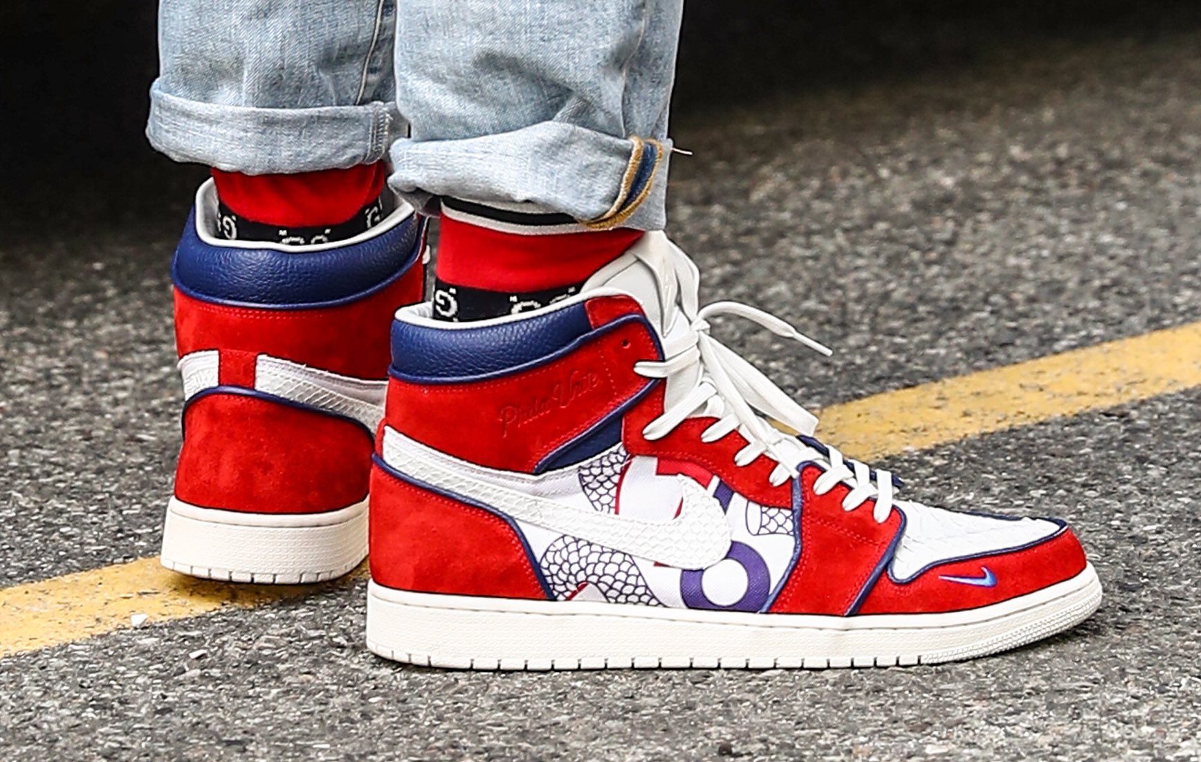 Philadelphia 76ers Bensimmons25 Arriving In Custom Philaunite Jordan 1s To Tonight S Game Ubiqlab Heretheycome Philadelphia 76ers Bensimmons25 Arriving In Custom Philaunite Jordan 1s To Tonight S Game Ubiqlab Heretheycome