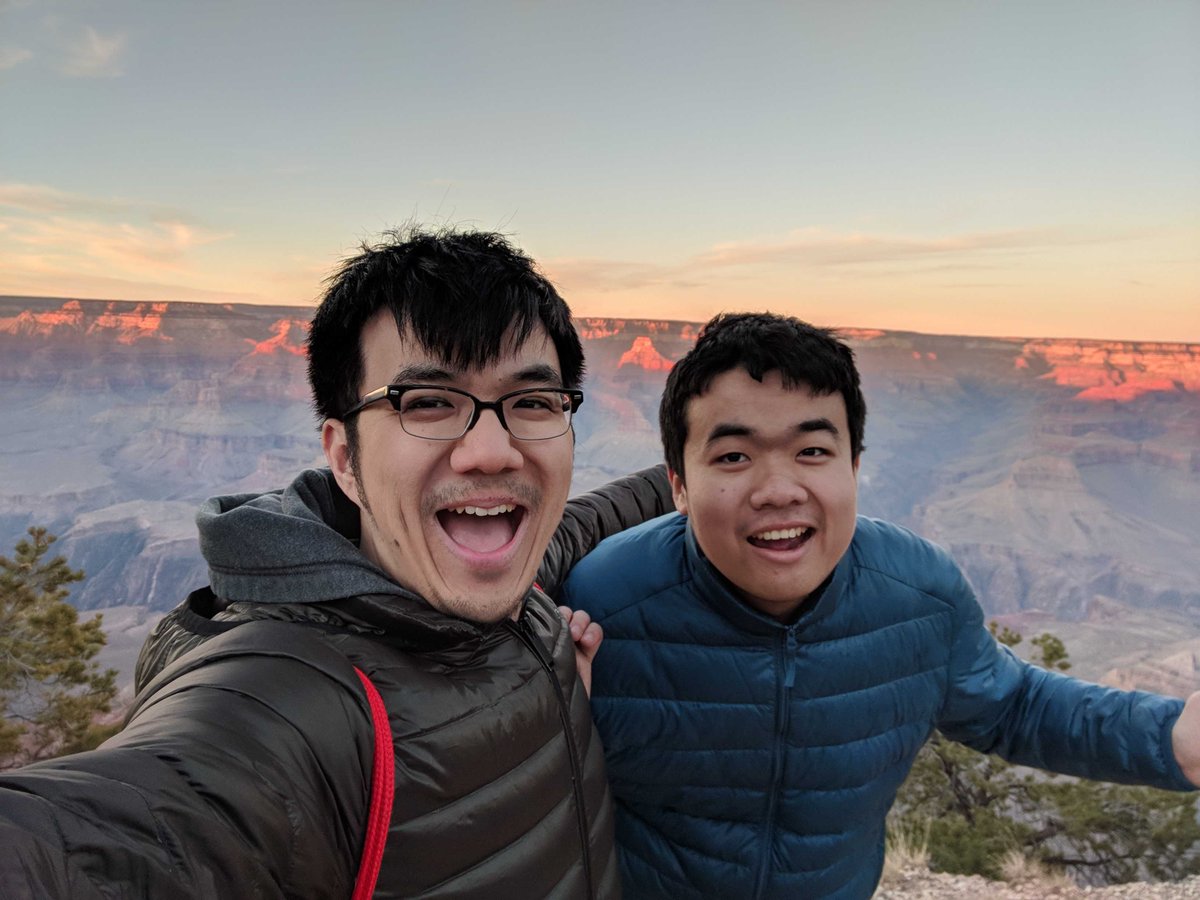 DaivergentHQ's tweet photo. Happy #NationalSiblingsDay here is a photo of our CEO @ByranDai with his brother from their last trip to the Grand Canyon! Read more about his story of founding @DaivergentHQ at https://t.co/qGviDG1gQH https://t.co/jgE54MFzZ9