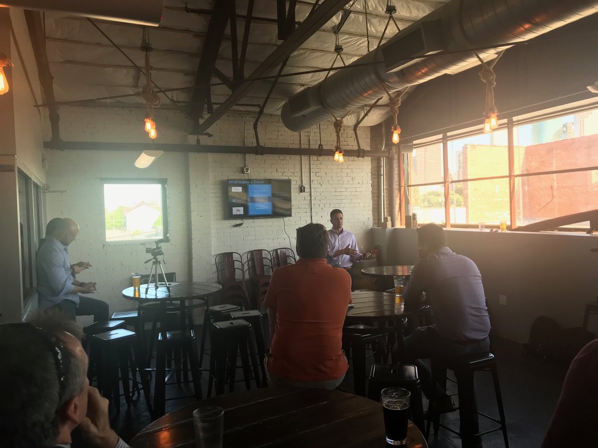 adecorral's tweet photo. ⁦@BeerswEngineers⁩ talking about the value of multi cloud ⁦@Platypusbrewing⁩ #DellEMC with some great #Houston customers! https://t.co/1QTKJNCrcX