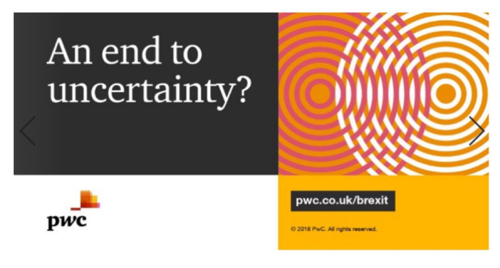 AndrewGray_PwC's tweet image. An end to uncertainty? Far from it. Uncertainty will be the backdrop for some time to come - and needs to become simply the way we do business. Full statement from me in the morning, in the meantime let’s treat any extra time as a gift, and use it wisely. #BeyondBrexit