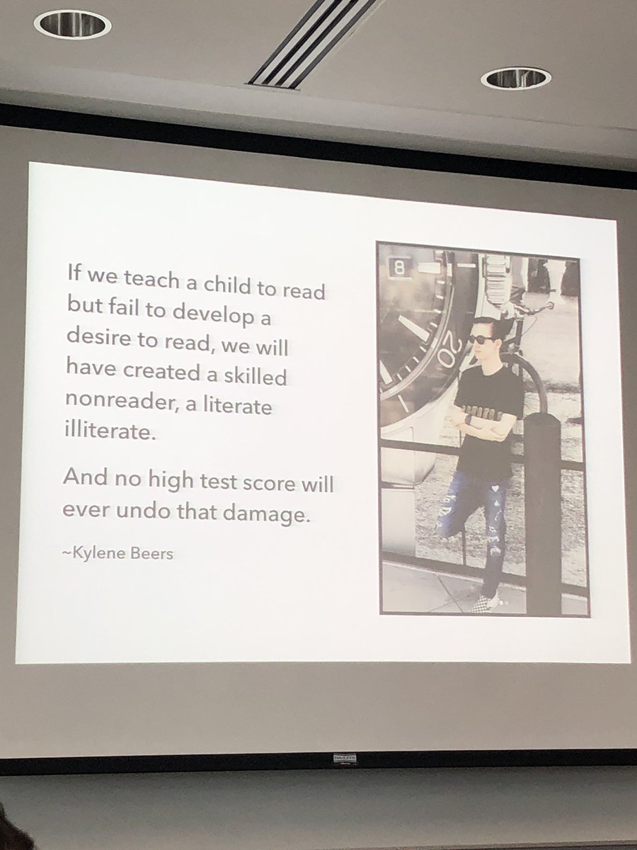 Library_LaneS's tweet photo. @pennykittle Inspiring. Empowering. Creative. Creating passionate readers is the basis for all success in education, period....this should be district-wide, all-content levels, required PD! 👏👏👏 Create a culture of reading! https://t.co/ZRVD2r0B4u