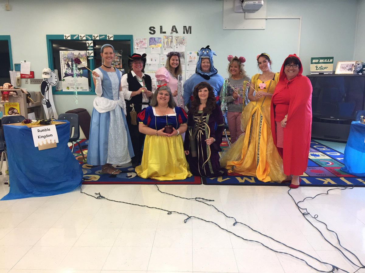 HCPSClairMel's tweet photo. Mirror, mirror on the wall... who is the fairest of them all?
Students &amp; staff had so much fun transforming into their favorite characters for our Fairy Tale Bowl! 1st Graders tested their fairy tale knowledge in a game show style competition! @HillsboroughSch @AchievementSch https://t.co/y6Uvp2HKLx