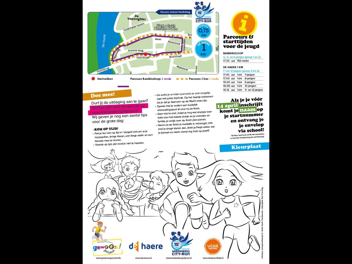 SCHRIJF JE KIND IN VÓÓR 14 APRIL! ‼️ Dan kan de envelop met #startnummer enzo op #school opgehaald/meegegeven worden. Wel zo handig! Inschrijven en info: hardenbergcityrun.nl/nl/mee-doen/af…