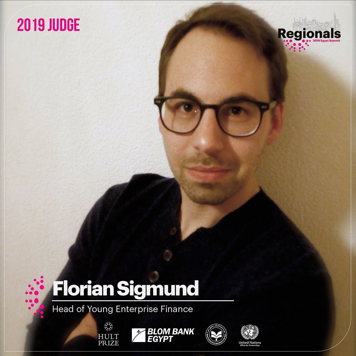 EgyHult's tweet photo. We are honored to have entrepreneurship enthusiast ✨Florian Sigmund✨ the Head of Young Enterprise Finance, as one of our esteemed judges for the 2019 Regional Summit Egypt, where more than 400 youth will be pitching!
#HP19 #ForUsByUs #HultPrize #RegionalsEG
@blombankegypt https://t.co/614lWedhtM