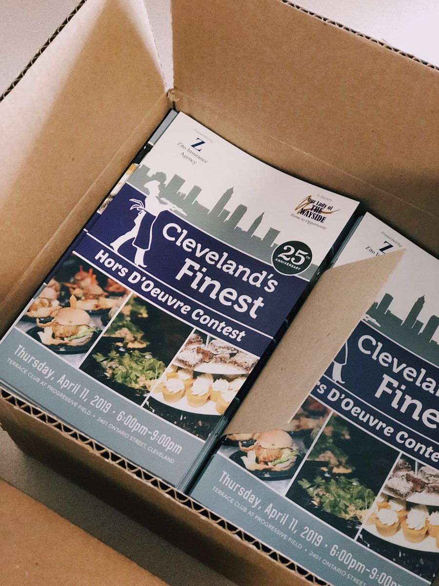 EatDrinkCLE's tweet photo. Tonight's the night! @OurLadyWayside heads to @progressivefield to celebrate 25 years of #ClevelandsFinest2019! Get ready for a fun night benefiting this amazing organization. 15 chefs = a very delicious evening! I'm hungry already. 😋 https://t.co/3M4iUFhDL0
