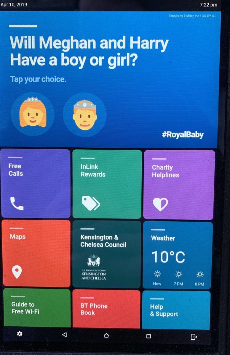 AndrewGrill's tweet photo. If only it was this easy to vote on some of the more serious issues facing the UK at the moment on these @InLinkUK on-street advertising panels #RoyalBaby #RoyalBrexit #BrexitDistraction https://t.co/rUokhuZN2q