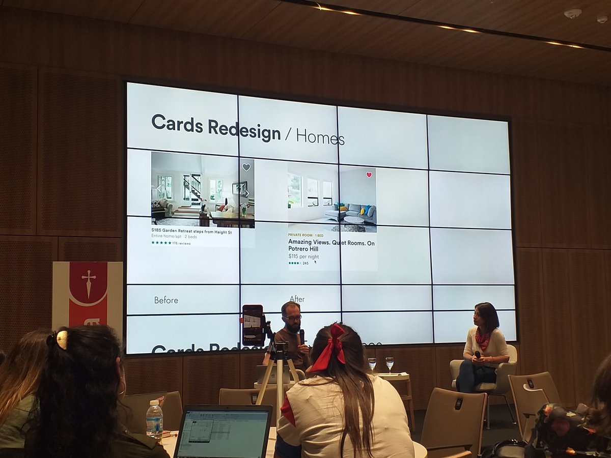 andreBrom's tweet image. Arrancando en el meeting up - diseño de productos digitales/
Rediseño cards @Airbnb