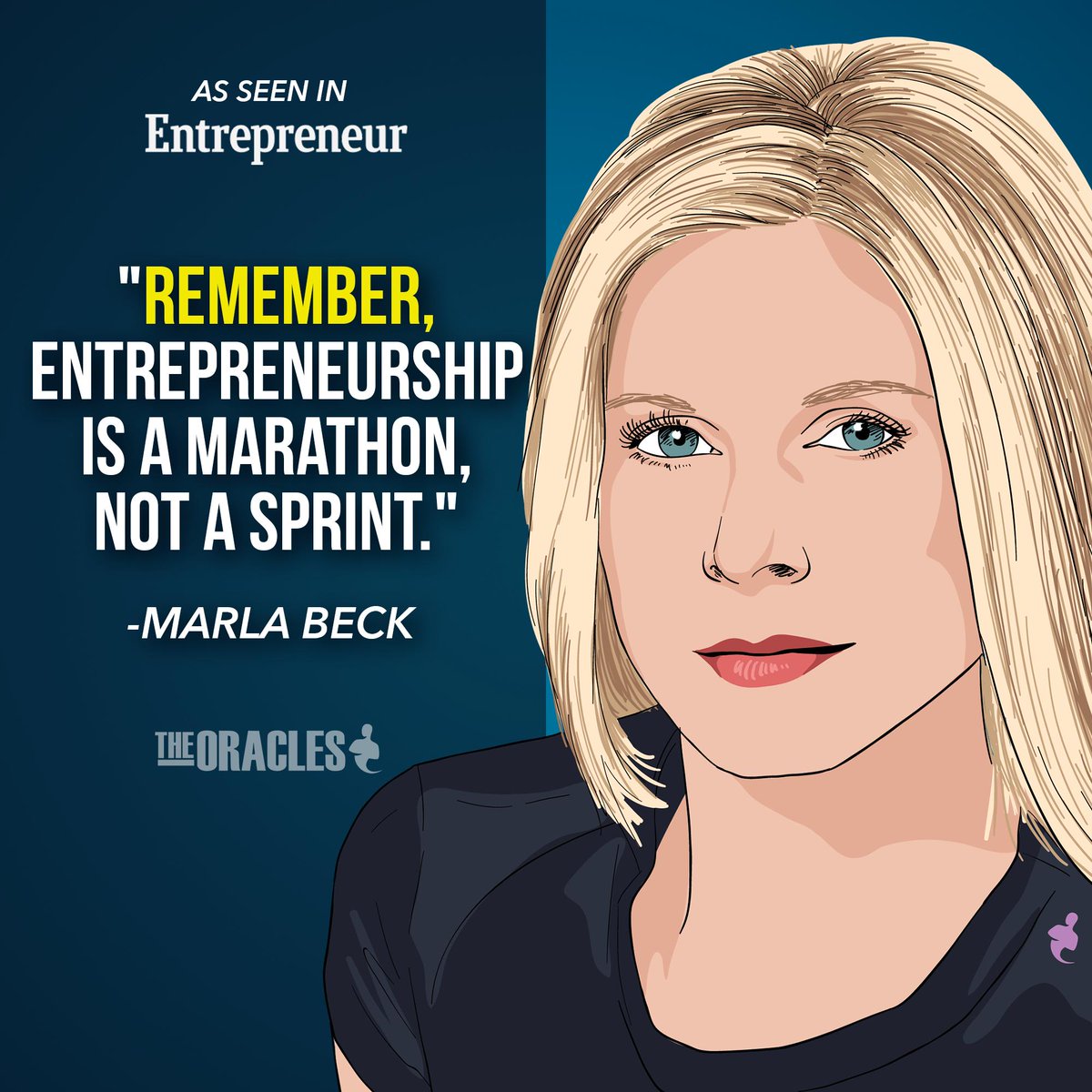 theoracles's tweet image. &quot;Remember, entrepreneurship is a marathon, not a sprint,&quot; says @bluemercury co-founder and CEO Marla Beck @BeautyCEO #theoracles #business #businessadvice #entrepreneur #entrepreneurship ow.ly/1DQo50pM1d5