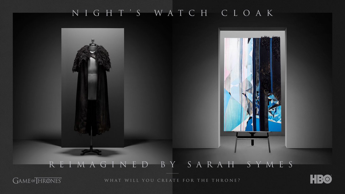 SSymesArtist's tweet image. Night’s Watch Cloak reimagined by @SSymesArtist. Thank you @HBO and @GameofThrones for supporting 18 artists, I am honoured to be 1 of them. 🖤 Read my story and get the poster on sarahsymes.com