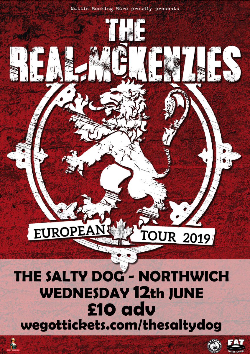saltydogpub's tweet photo. Gonna be a banger, @Real_McKenzies are hitting @saltydogpub in June. Last time I saw them was with @TheBusinessOi in Holland @MuttisBooking was there too, looking forward to seeing them all again!

https://t.co/2MG9w63Dg6 https://t.co/fWx5qX0RUg
