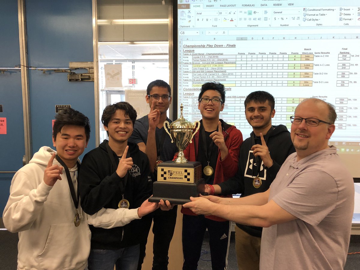 RhodenEDU's tweet photo. #TFSSChessTeam brings all the pieces to the game!  Congrats on their 1st place finish in Peel competition today! 
#MrAllen #TFSSfam @MmeRitchie @sziemniak https://t.co/XmvDcjCD5W