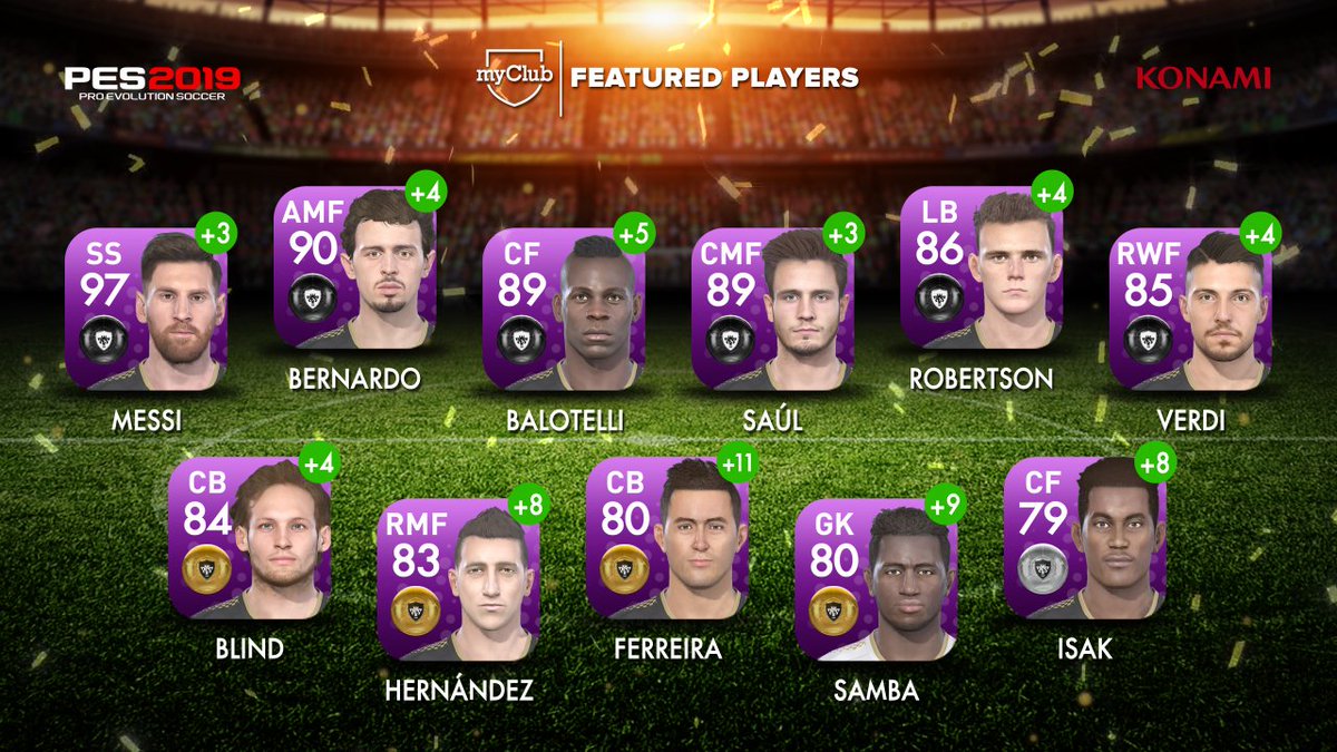 pes 2019 mobile new legends