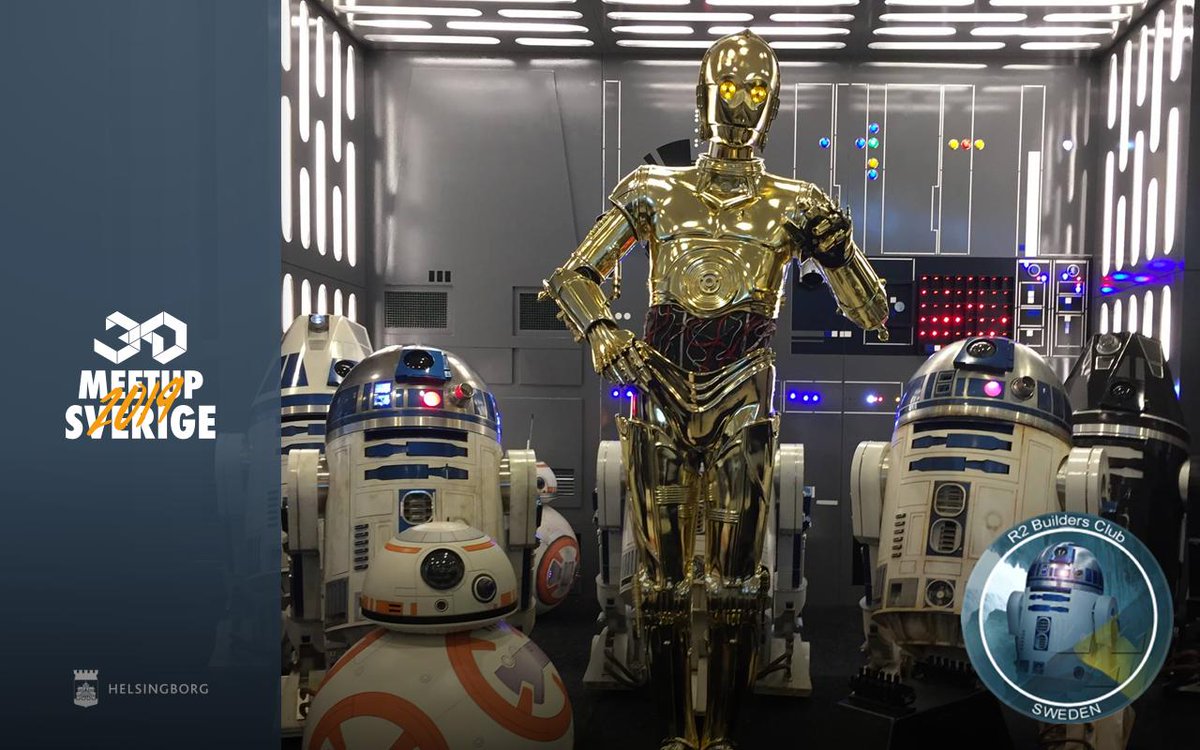 3DMeetupSweden's tweet photo. More good news! R2 Builders Sweden will be attending #3DMS2019 and they're bringing some amazing Star Wars builds with them. Make sure to come to #3DMeetup to check out their awesome creations! https://t.co/etesToVgWI