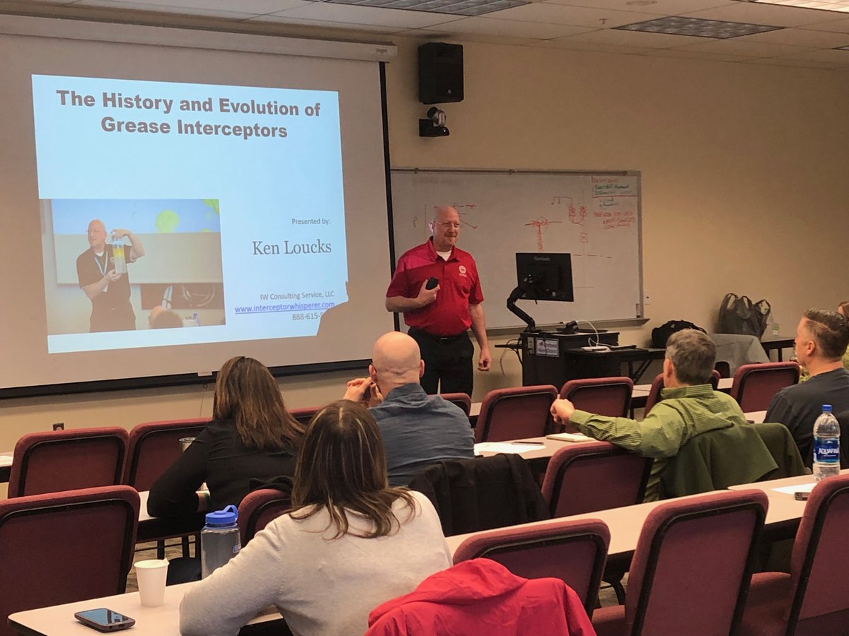 KenLoucks's tweet image. Photos from my class on &quot;What You Need to Know About FOG&quot; in Montpelier, VT for @NEIWPCC training. I gave the class again in Portland, ME today. #FOGControl #FOG #FatsOilsAndGrease #NEIWPCC #GreaseManagement #WaterPollutionControl