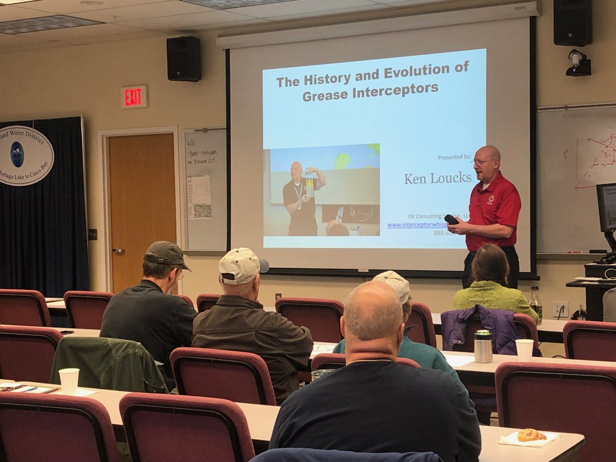 KenLoucks's tweet image. Photos from my class on &quot;What You Need to Know About FOG&quot; in Montpelier, VT for @NEIWPCC training. I gave the class again in Portland, ME today. #FOGControl #FOG #FatsOilsAndGrease #NEIWPCC #GreaseManagement #WaterPollutionControl