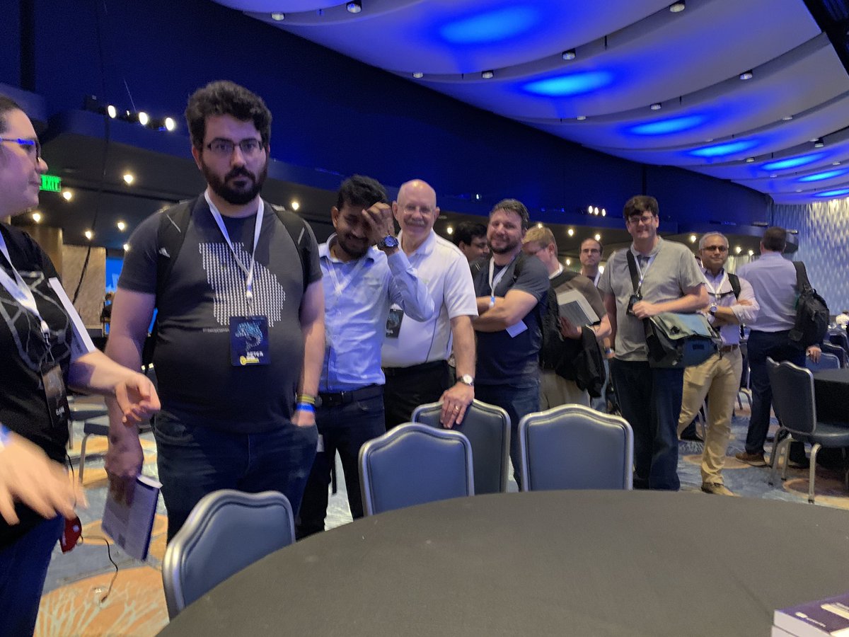 ManningBooks's tweet photo. So much fun at the book signing event at #ServerlessDaysATL for “Serverless Applications with Node.js” authored by @slobodan_ and @simalexan, published by @ManningBooks
- A.S. https://t.co/jYtI6yjnGz