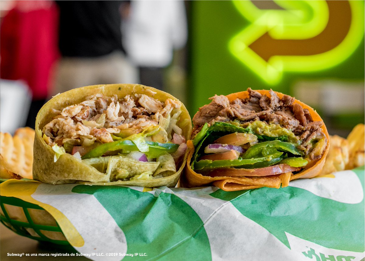 SubwayPR's tweet photo. Llegaron para quedarse. 🗣 2 NUEVOS sabores de #SignatureWraps ¡Pruébalos hoy! https://t.co/yVLKURCbOf