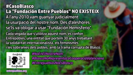 EntrepbsHarte's tweet photo. 📢Comunicat d'Entrepobles davant el judici 👉🏾per la presumpta trama de corrupció #CasBlasco en el maneig de fons de #CooperacióInternacional de la @generalitat #València implicada la Fundació que va usurpar el nostre nom #NoEnElNostreNom

👁‍🗨 https://t.co/4oKMbGLtMO https://t.co/KwqBvrr54m