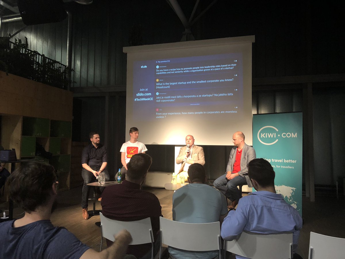 JanBleha's tweet image. “The worst combination of a person to hire is a competent idiot” @JiriDevat #TechWeekCE