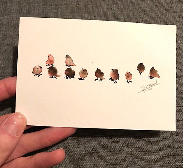 ruthe_art's tweet photo. Wednesday 💕 How did these days go so fast? Did I remember to stop and listen? ⠀⠀⠀⠀⠀⠀⠀⠀⠀
•⠀⠀⠀⠀⠀⠀⠀⠀⠀
#rutheart #rtbrokstad #birds #tinypaintings https://t.co/Hd4U04HQTI https://t.co/FY3ZCbz9Mf