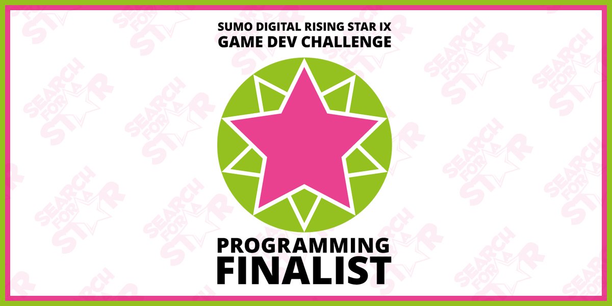 samOGCode's tweet image. Really excited to have made it into the finals for the Rising Star game dev challenge. Big thanks to @GradsInGames and to the assessors for their feedback. Looking forward to the finals day conference!